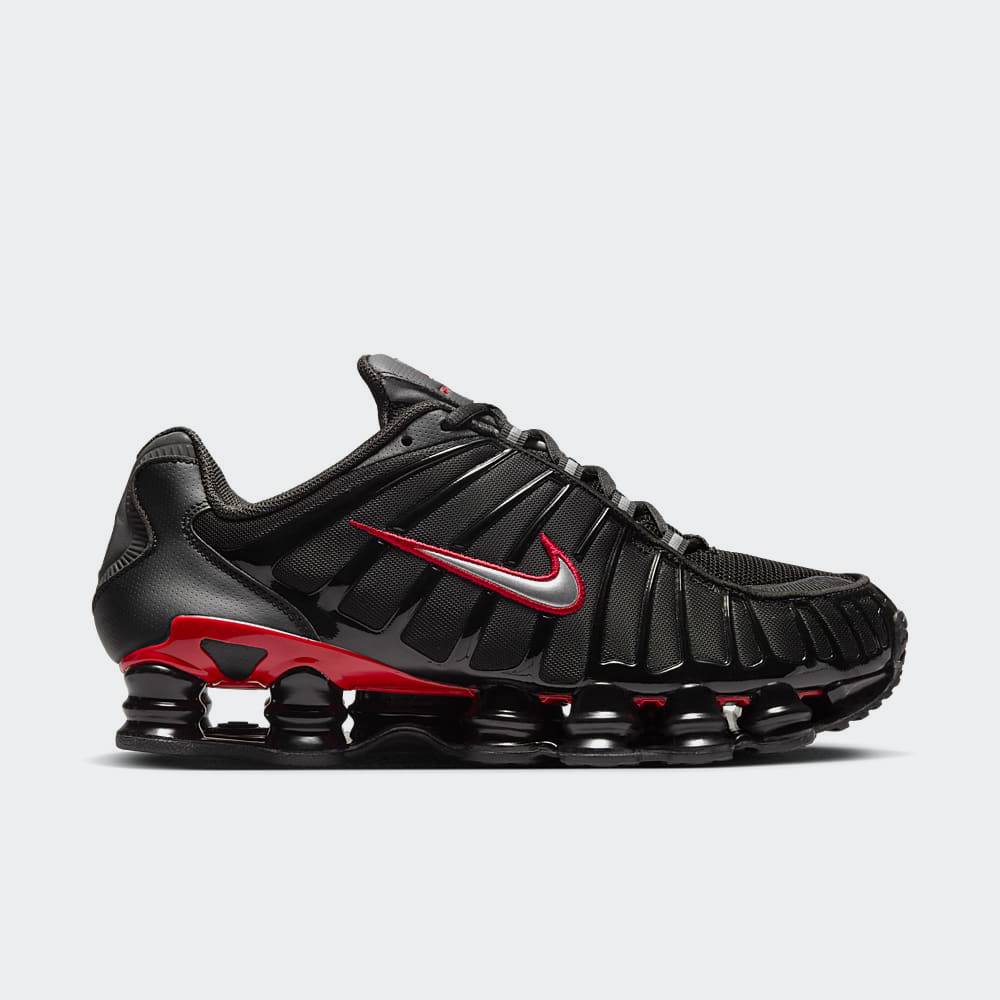 All red nike shox shop